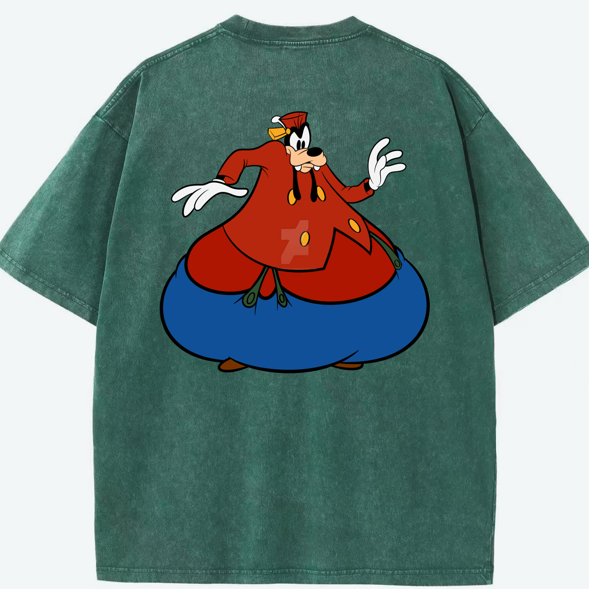 （画像用） ミッキーマウス Mickey Mouse 綿100% ヴィンテージ風 半袖Tシャツ（背面プリント）